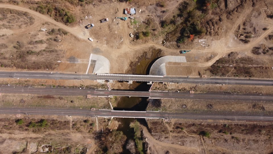 Railway Track from Top Angle
